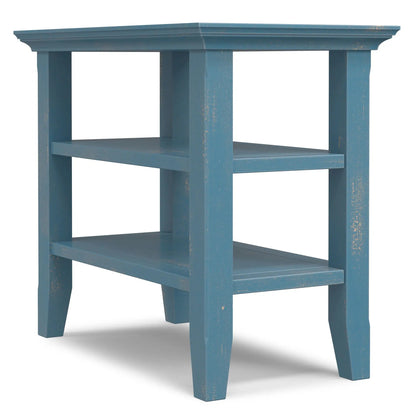Acadian Narrow Side Table Handcrafted Solid Wood