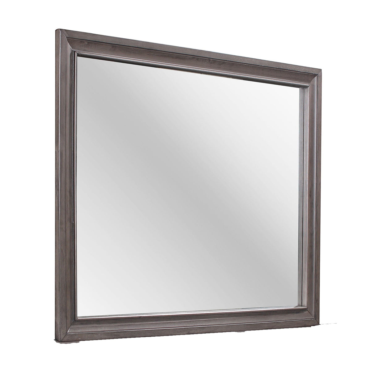 Gray sparkle mirror with beveled glass Ryder wall mirror by HouseOfZazla on Tampa Home & Garden Store