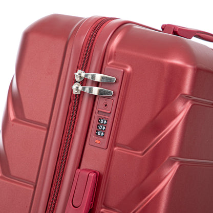 3-piece red spinner luggage set with combination locks, 20/24/28 in, HouseOfZazla on Tampa Home & Garden Store