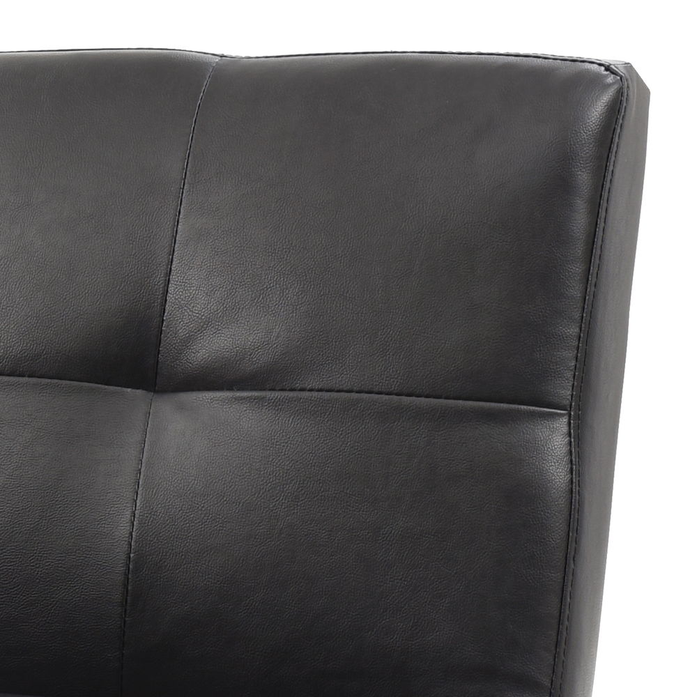Chroma Sofa Bed futon sofa back panel in black faux leather by HouseOfZazla on Tampa Home & Garden Store