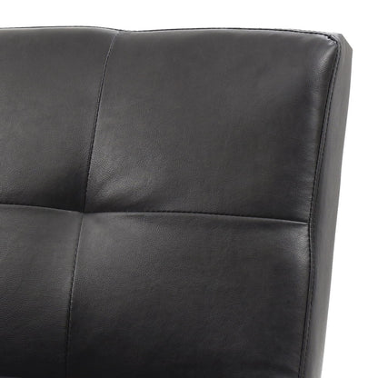 Chroma Sofa Bed futon sofa back panel in black faux leather by HouseOfZazla on Tampa Home & Garden Store
