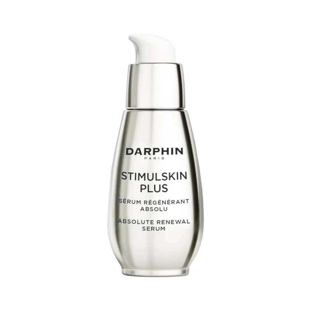 Darphin Stimulskin Plus serum bottle with white pump on Tampa Home & Garden Store