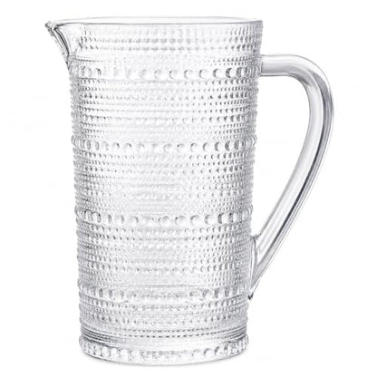 Bombay Hobnail Glass Pitcher for Juice and Water
