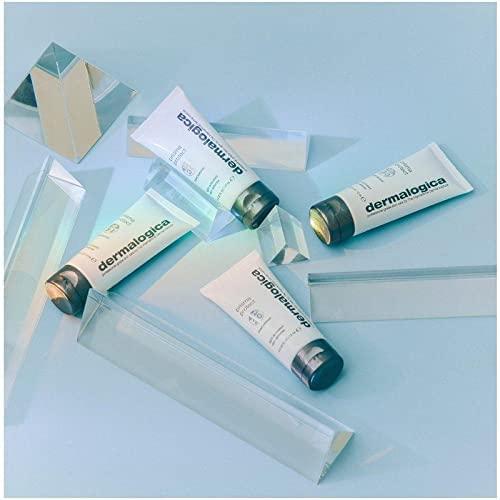 Dermalogica Prisma Protect SPF30 face cream tubes, 5 scattered on a light blue backdrop on Tampa Home & Garden Store