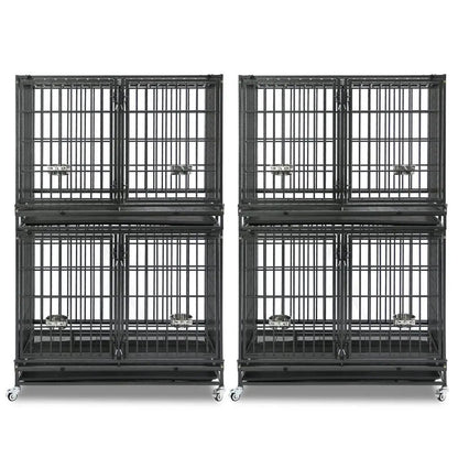 42" Stackable Dog Crate with Divider 43S (Extra Height) - Tampa Home & Garden Store