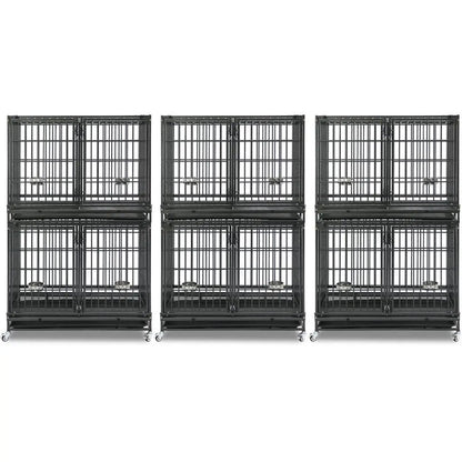42" Stackable Dog Crate with Divider 43S (Extra Height) - Tampa Home & Garden Store