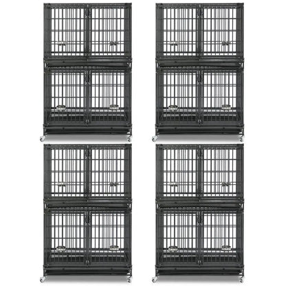 42" Stackable Dog Crate with Divider 43S (Extra Height) - Tampa Home & Garden Store