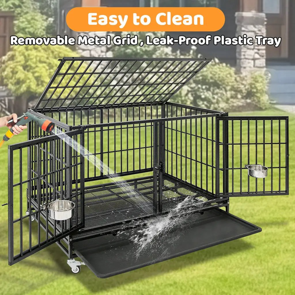 42" Stackable Dog Crate with Divider 43T (Standard Height) - Tampa Home & Garden Store