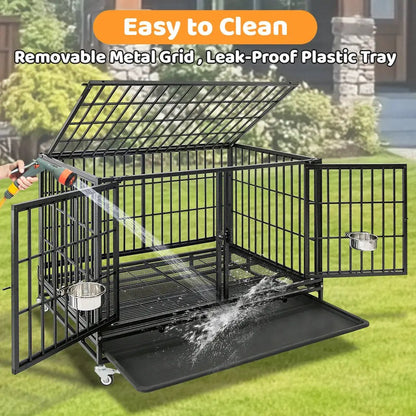 42" Stackable Dog Crate with Divider 43T (Standard Height) - Tampa Home & Garden Store