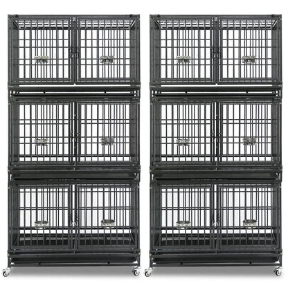 42" Stackable Dog Crate with Divider 43T (Standard Height) - Tampa Home & Garden Store