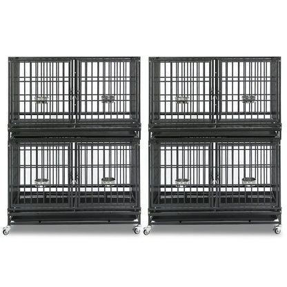 42" Stackable Dog Crate with Divider 43T (Standard Height) - Tampa Home & Garden Store