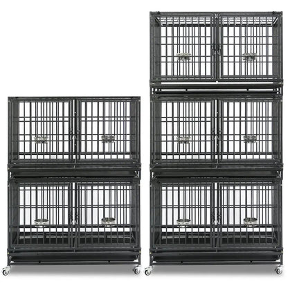 42" Stackable Dog Crate with Divider 43T (Standard Height) - Tampa Home & Garden Store