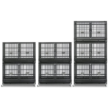 42" Stackable Dog Crate with Divider 43T (Standard Height) - Tampa Home & Garden Store