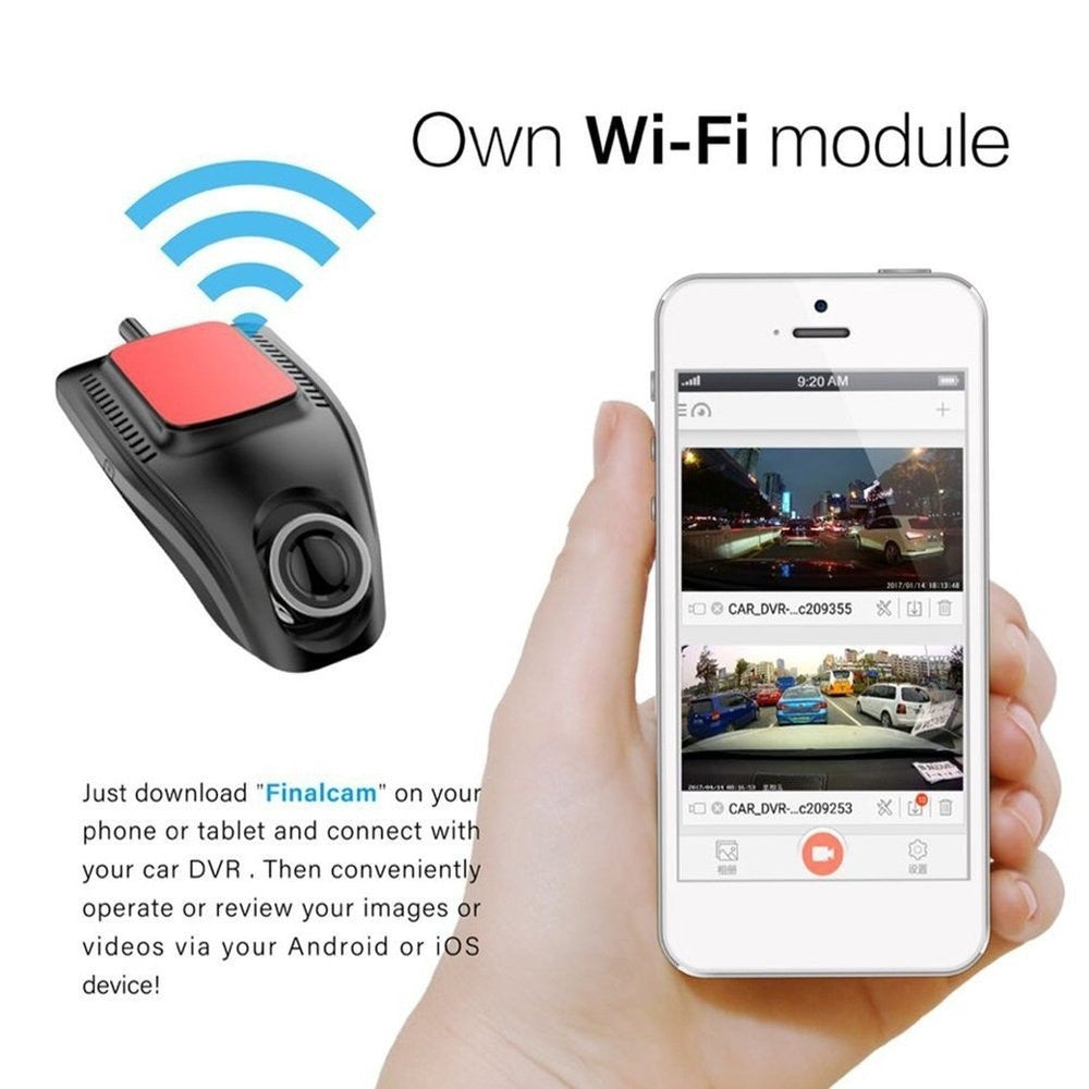 Small Eye dash cam car DVR with Wifi module, full HD video, smartphone app view on Tampa Home & Garden Store