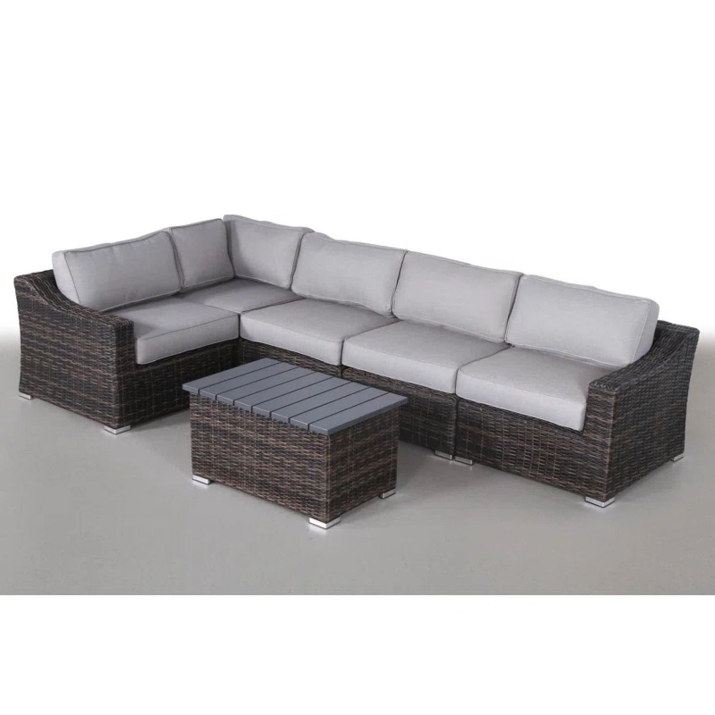 Durable Aluminum Wicker Sofa and Cushions