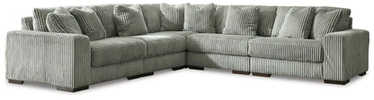 Lindyn Sectional Sofa with Cord Upholstery