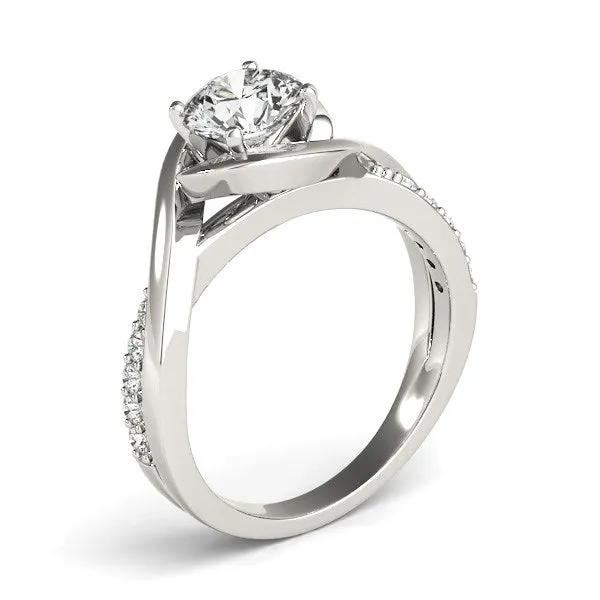 14k white gold diamond engagement ring by Bids.com with split-bypass band 1 1/8 cttw on Tampa Home & Garden Store