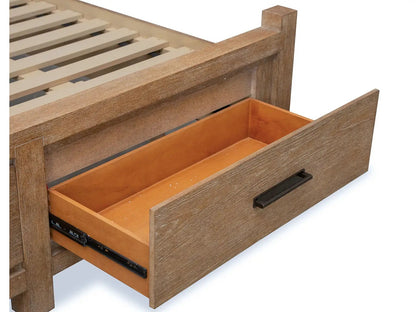 Plum Creek Upholstered Panel Storage Bed