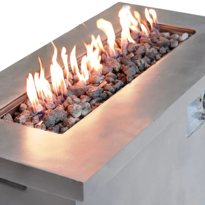 Dual Fuel Propane and Gas Outdoor Fire Pit Table