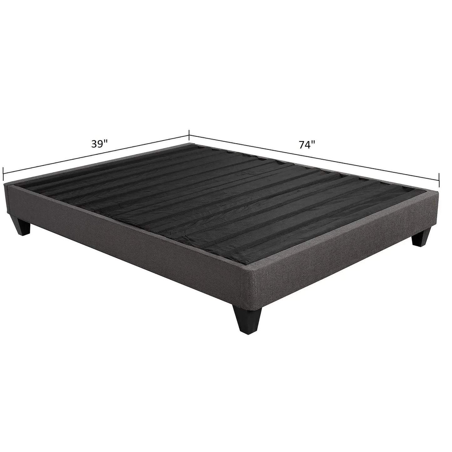 Upholstered Platform Bed Base Mattress Foundation