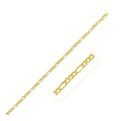 2.8mm 10k yellow gold lite Figaro chain necklace by Bids.com with lobster clasp on Tampa Home & Garden Store