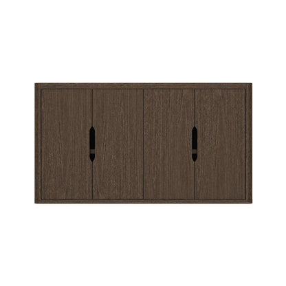 Rivington sideboard in dark wood with four doors and vertical slot handles, soft-close doors on Tampa Home & Garden Store