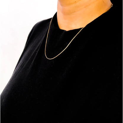 Solid 10K yellow gold 0.5mm rope chain necklace, 18in, unisex, Bids.com on Tampa Home & Garden Store