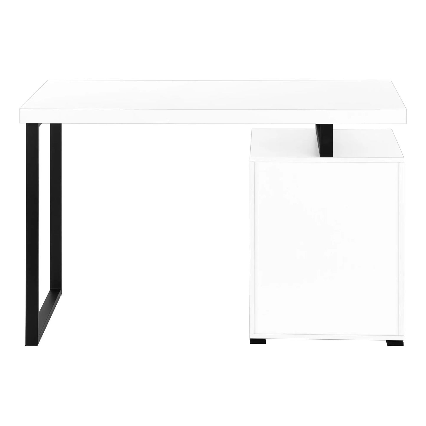 Left or Right Computer Desk with Ample Drawers