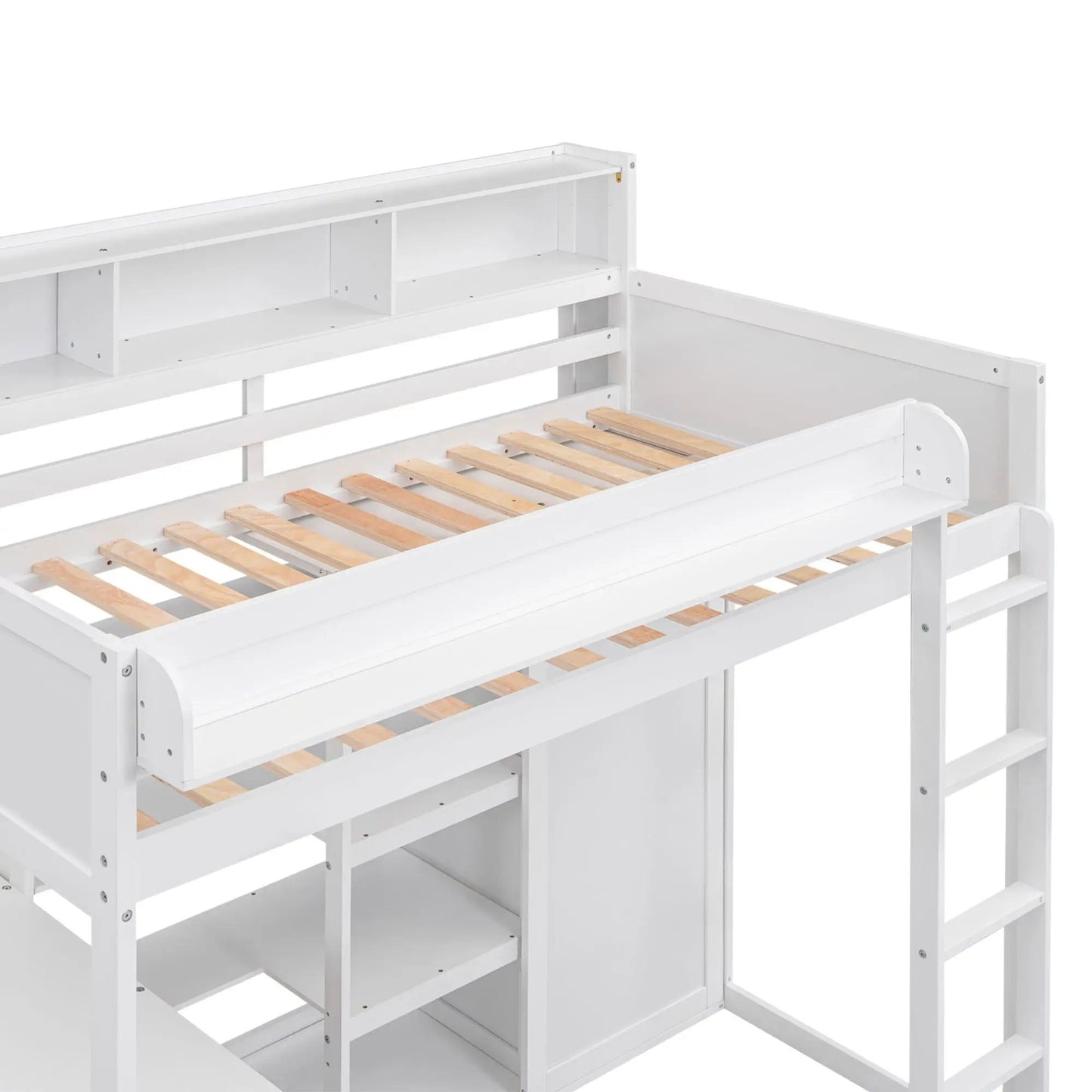 Loft Bed with Built in Desk and Wardrobe