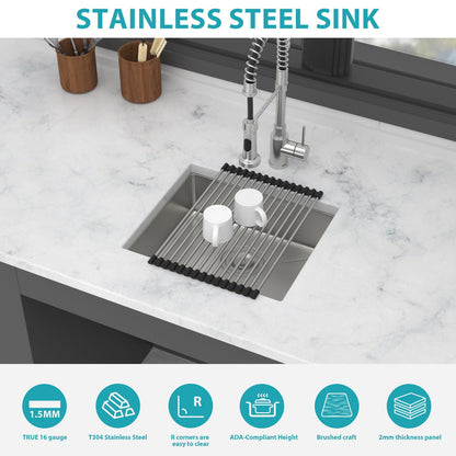 Modern Deep Single Bowl and Stainless Steel Sink