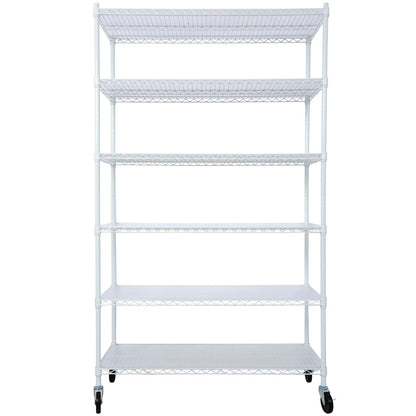 6 Tier NSF Metal Wire Shelving Unit for Storage