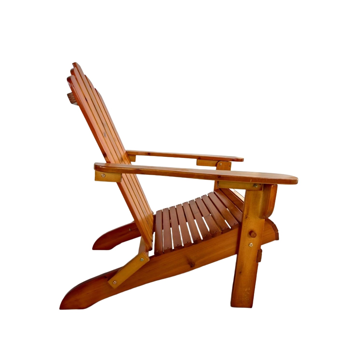 Foldable solid wood Adirondack chair in oak finish by HouseOfZazla on Tampa Home & Garden Store