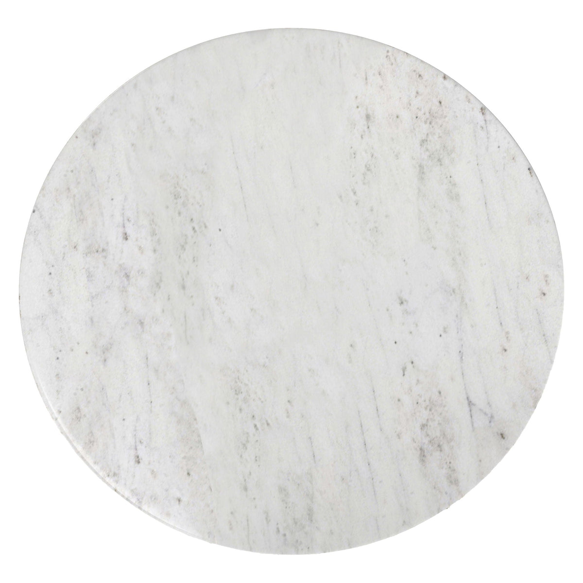 Black Marble Side Table round white marble top with gray veining by HouseOfZazla on Tampa Home & Garden Store