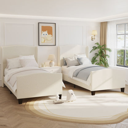 Sturdy Platform Bed Frame and a Padded Headboard