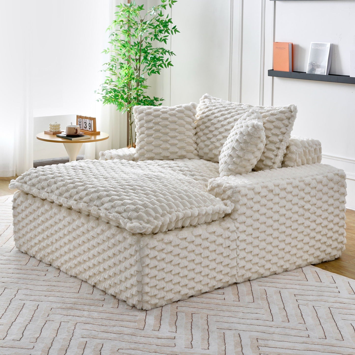 Harbor Luxury Sofa in Turtle Fleece Fabric
