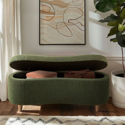 Flip Top Storage Bench With Soft Close Hinges