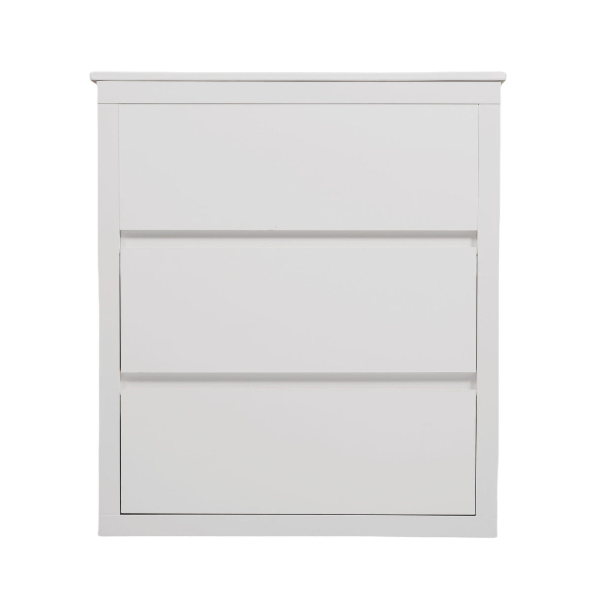 Freestanding white bathroom vanity cabinet with flat-front drawers by HouseOfZazla on Tampa Home & Garden Store