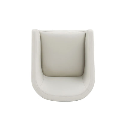 Anna and Modern Round Vegan Dining Armchair