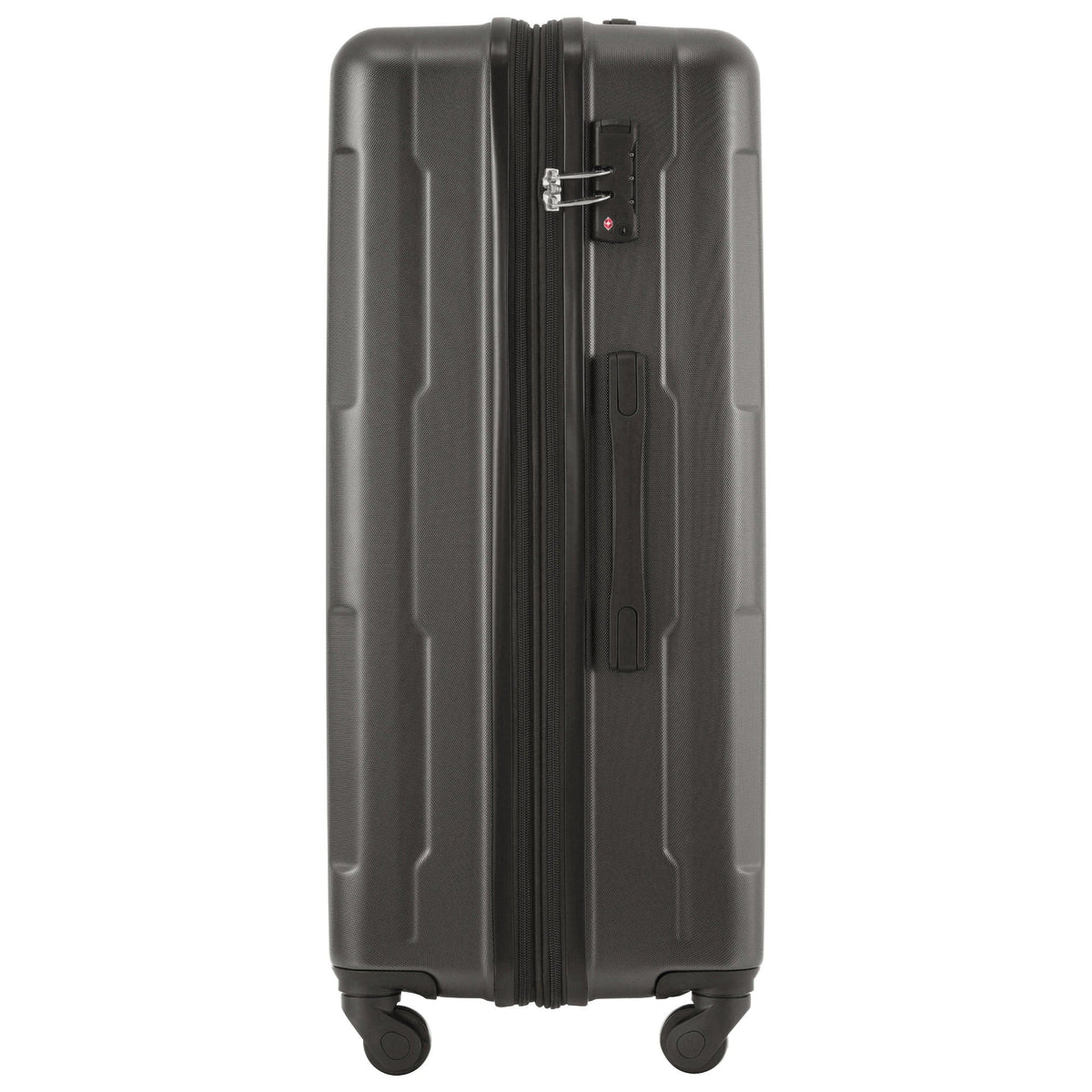 2-piece expandable ABS luggage set with spinner wheels and TSA lock in grey 20/28in on Tampa Home & Garden Store