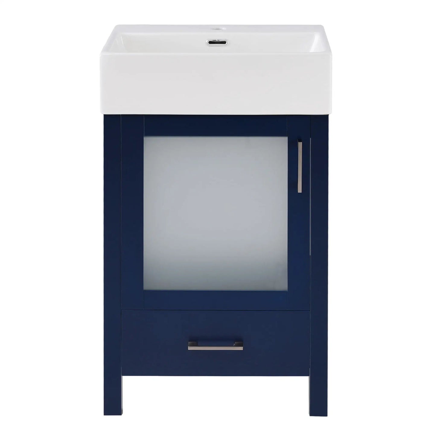 Bathroom Vanity with Ceramic Sink and Storage
