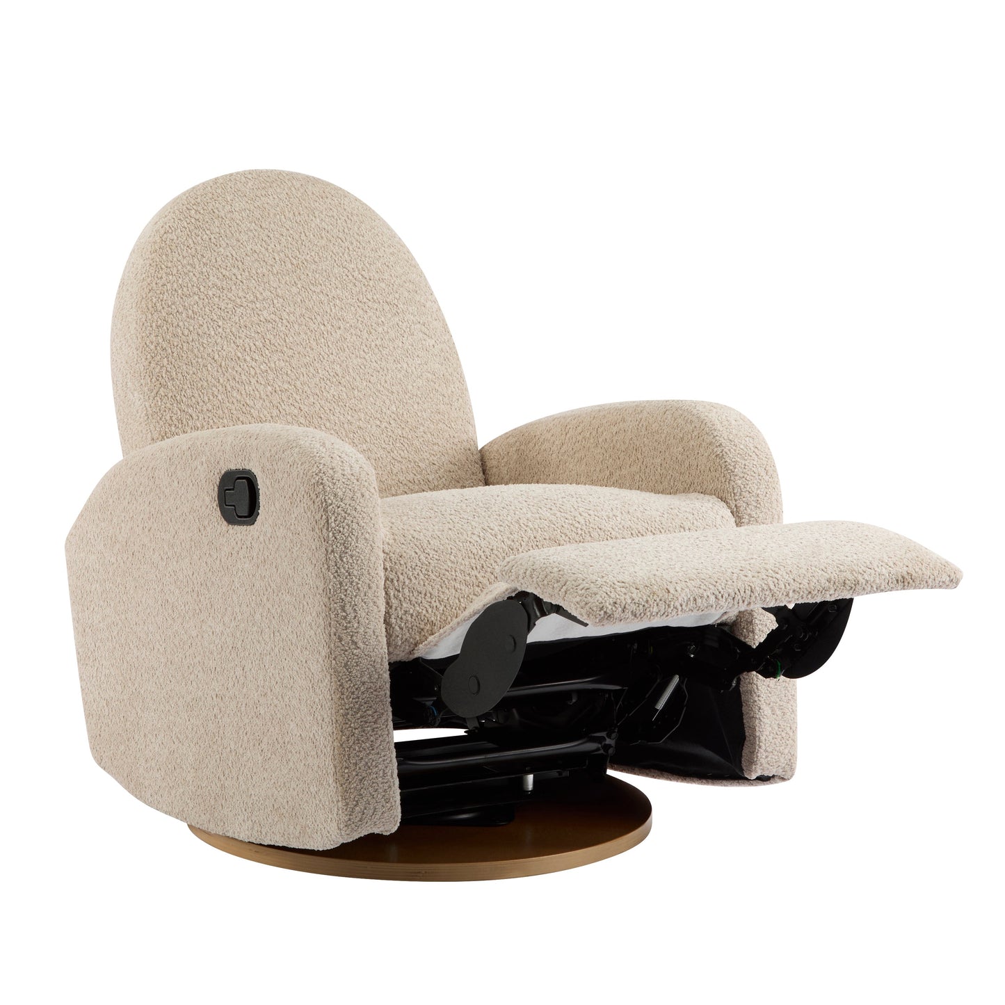 360 Swivel and Glider Recliner Chair in Almond