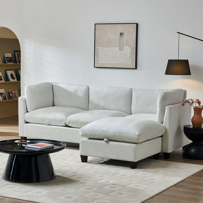 Dark Brown Chenille Sofa and Sectional Couch