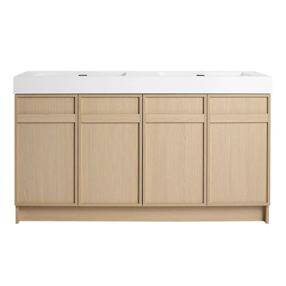 Freestanding Bathroom Vanity with Resin Sink