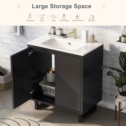 Bathroom Vanity Set With Sink and Storage Cabinet