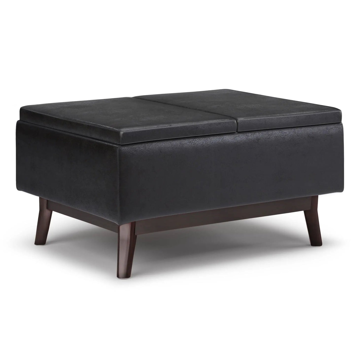 Owen Tray Top Small Coffee Table Storage Ottoman