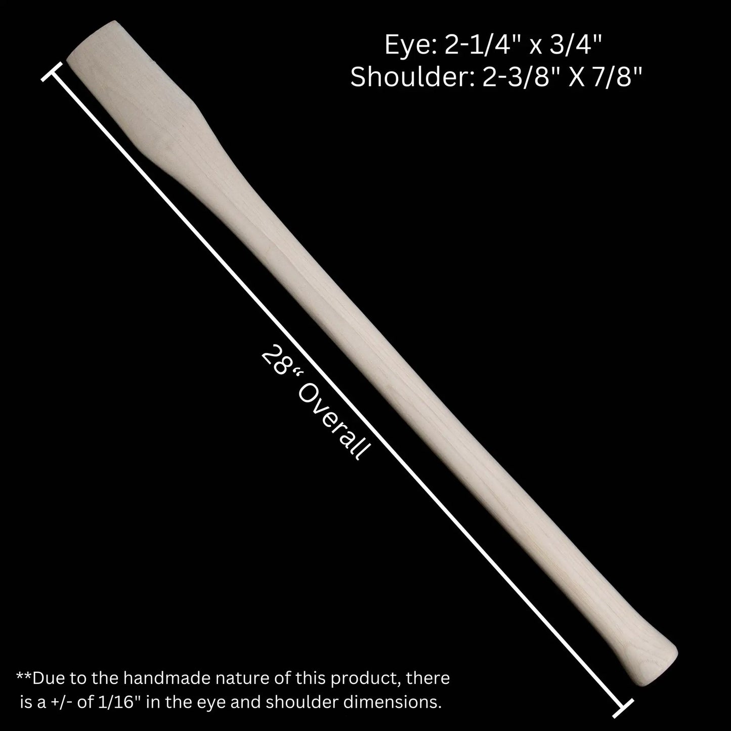 Cruiser Axe Handle 28 Inch American Hickory