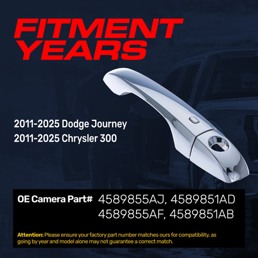 Exterior chrome door handle for 2011-2025 Dodge Journey/Chrysler 300, Master Tailgaters on Tampa Home & Garden Store