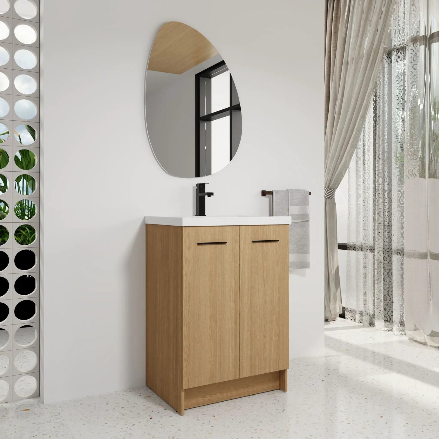 Floating Bathroom Vanity with Sink Wall Mounted