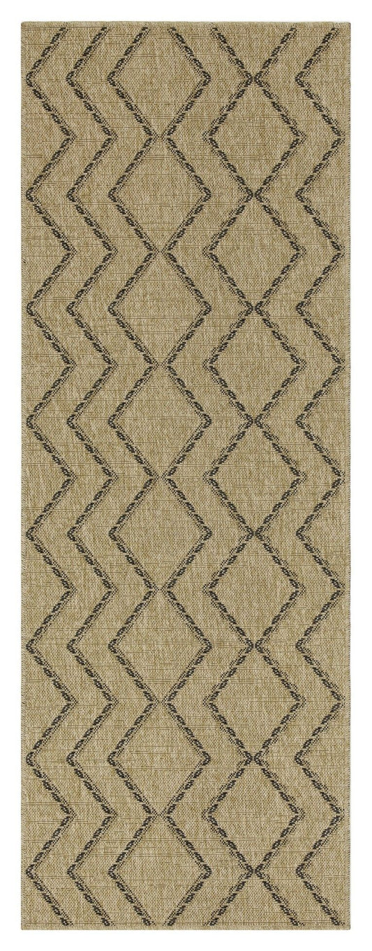 Indoor and Outdoor Diamond Polypropylene Rug