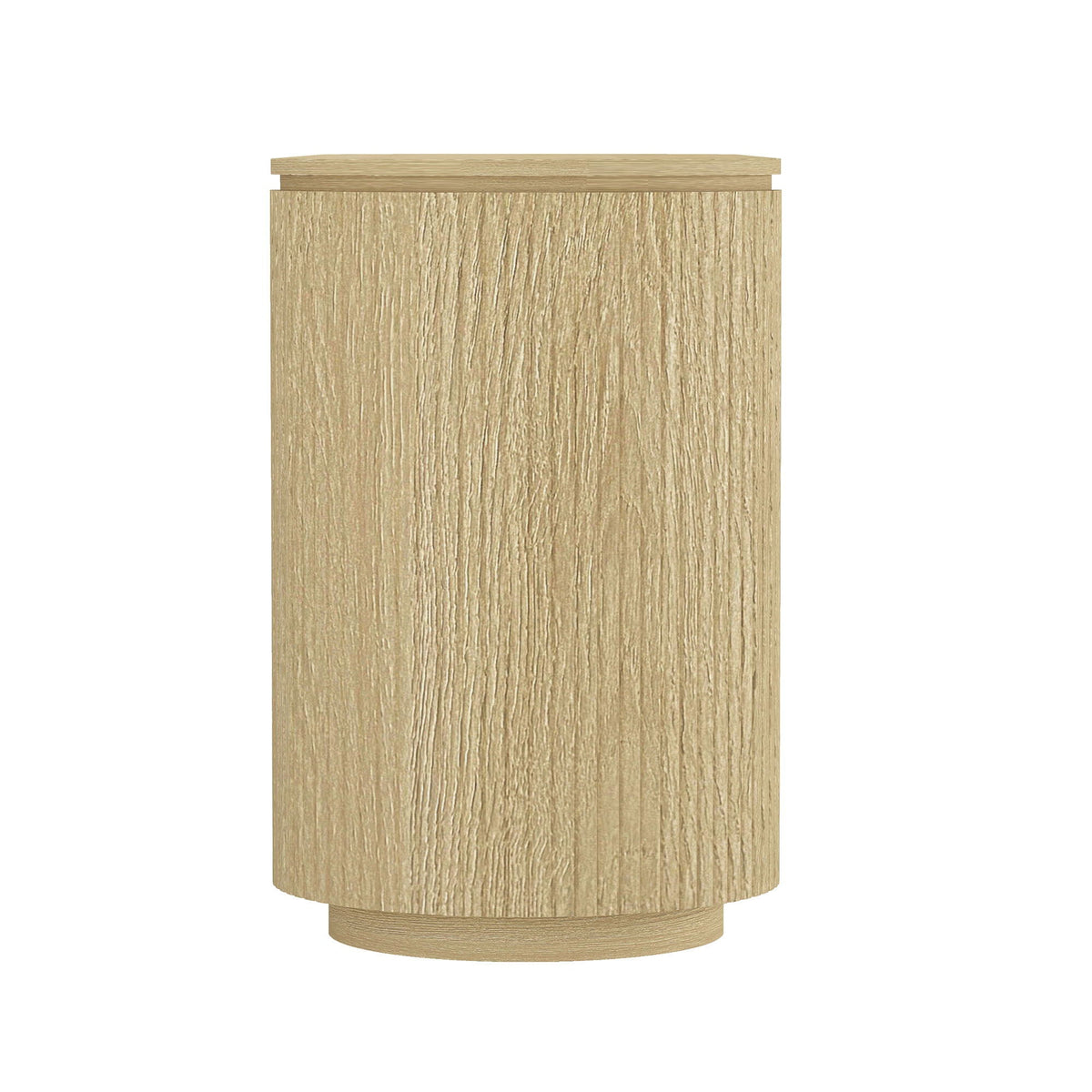 HouseOfZazla oak sideboard 60in wide with adjustable shelves and handle-free doors on Tampa Home & Garden Store